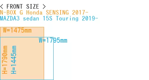 #N-BOX G Honda SENSING 2017- + MAZDA3 sedan 15S Touring 2019-